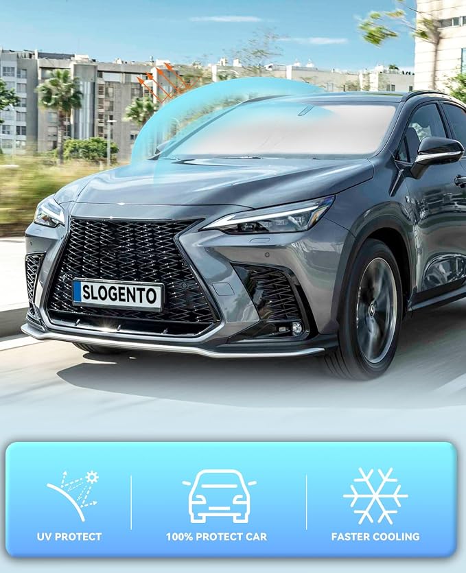 Sun Shade for NX300h/NX300/NX200t Windshield Sunshades for 2015-2020 2021 Lexus - Image 5