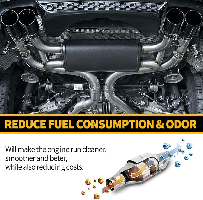 2PCS Catalytic Converter Cleaner Kit, Exhaust System Pipe Carbon Removal - Image 6
