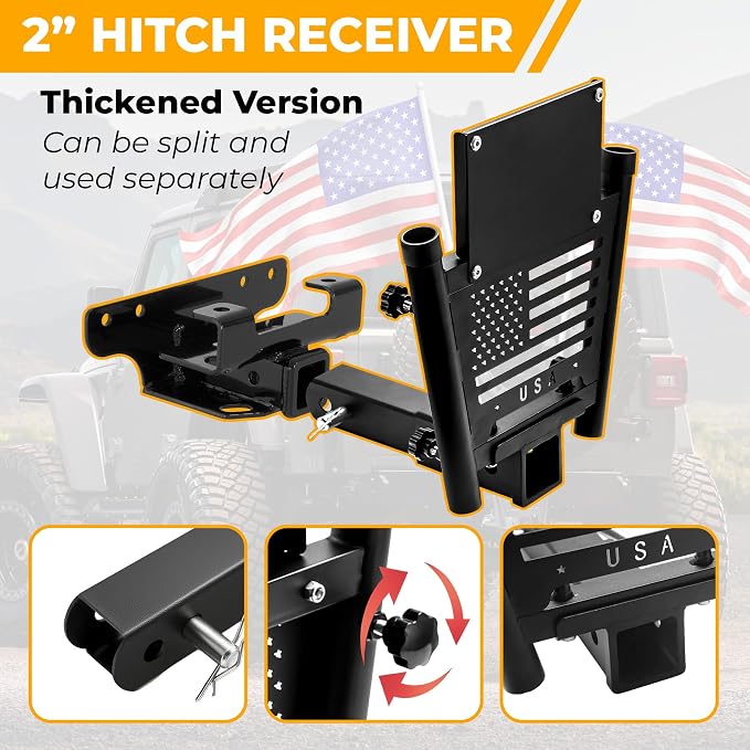 Heavy Duty Dual Hitch Flag Holder - Image 5