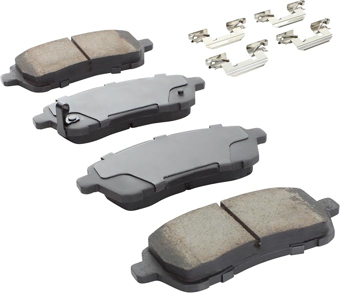 Premium Semi-Metallic Front Brake Pads Compatible - Image 2