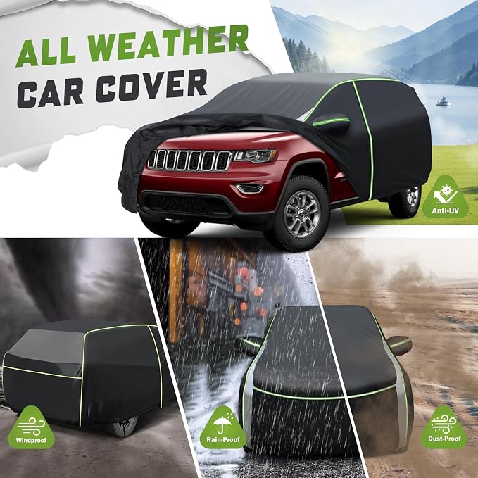 Mixsuper Liner Car Cover for Jeep Grand Cherokee 1993-2026, 7 Layers Waterproof - Image 4