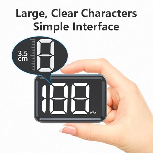 GPS Digital Speed Meter with MPH, Car Head Up Display - Image 7