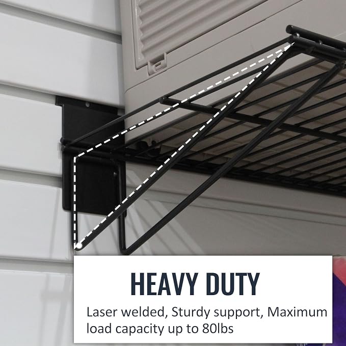 Slatwall Panel Garage Organizer PVC Slatwall Heavy Duty Wall Mounted Rack - Image 5