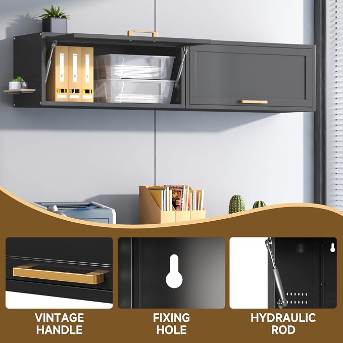 Metal Garage Wall Cabinet, Floating Tool Cabinet - Image 6