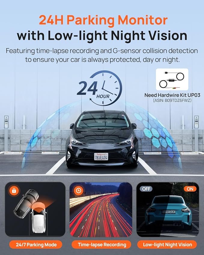 70mai Dash Cam Front and Rear - Image 6
