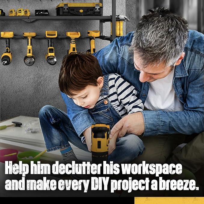 Large Power Tool Organizer Wall Mount, Maximum 420lbs Load Capacity, 4 Layers - Image 9