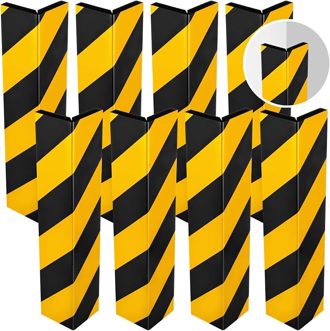 8 Pcs Garage Wall Protectors, Garage Wall Corner Foam Guards, Reflective Wall - Image 2