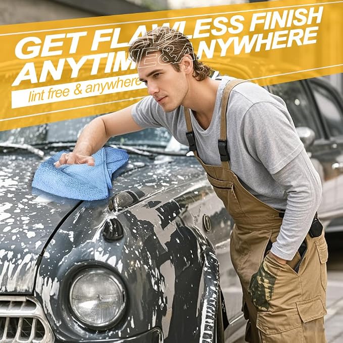 Microfiber Wash，Car Drying Towel, Extra Soft, Reusable and Durable, Car Drying - Image 5