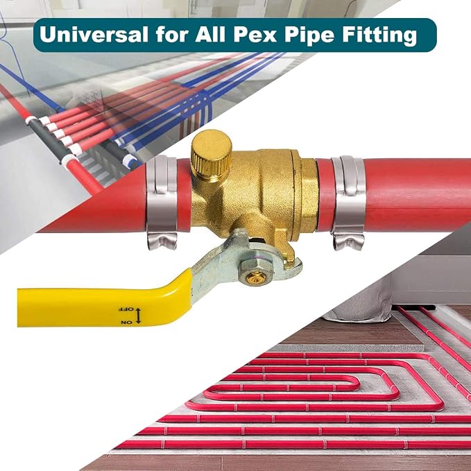 LOKMAN 50 Pack 5/8 Inch PEX Cinch Clamps, Stainless Steel Cinch Crimp Rings - Image 5