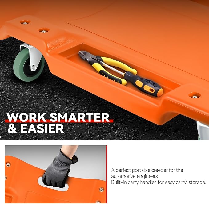 Auto Dynasty 40 Inches Mechanic Creeper, Automotive Garage Repair Low Profile - Image 4