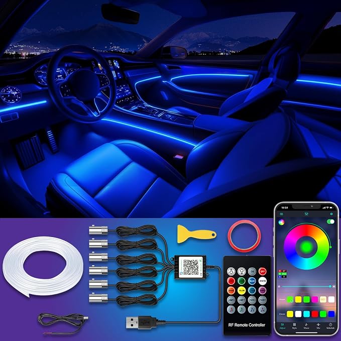 USB Interior Car LED Strip Lights - Image 8