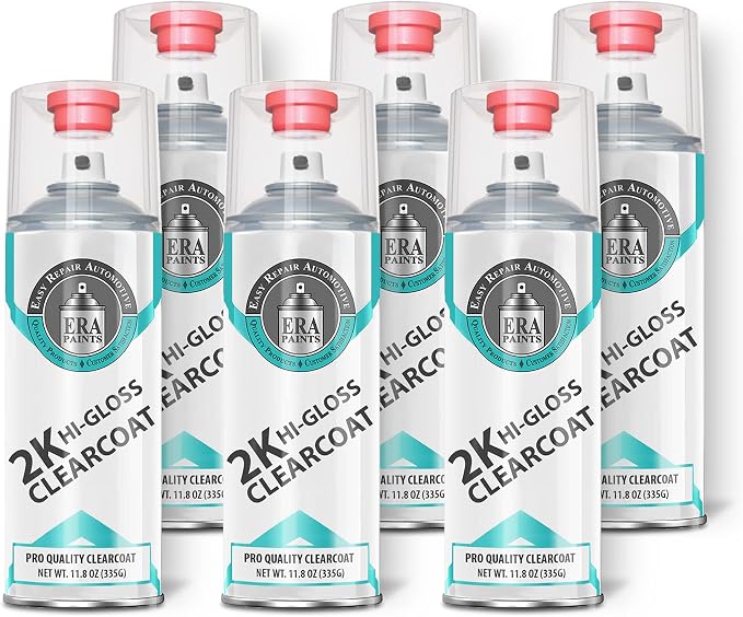 ERA Paints 2K High Gloss Automotive Clear Coat Spray/Aerosol Can – Professional by ERAPaints-AutomotiveTouchUpPaint