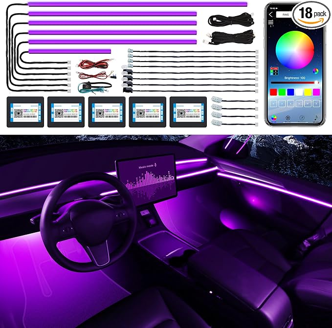 Acrylic Interior LED Strip Light by MAODANER