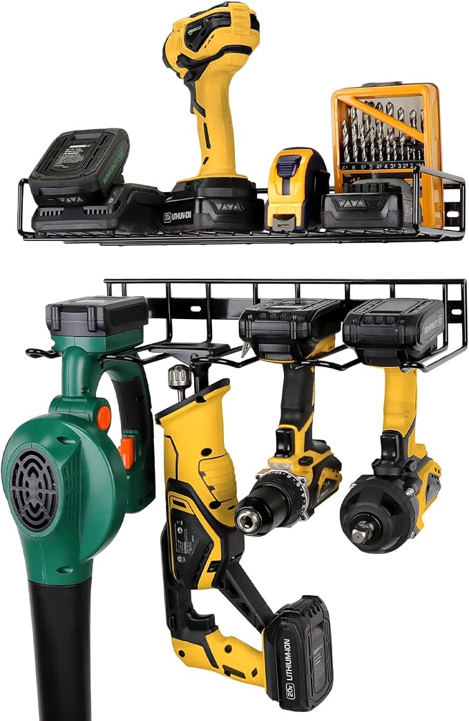 UNITEDPOWER Wall Mounted Power Tool Organizer Holder, Heavy Duty Utility - Image 9
