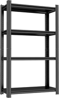 Adjustable 4-Tier Garage Shelving, Heavy Duty Steel Storage Rack, High Load by Notmise