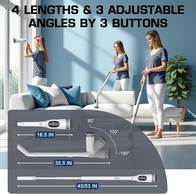 Shower Scrubber, Electric Spin Scrubber - Image 6
