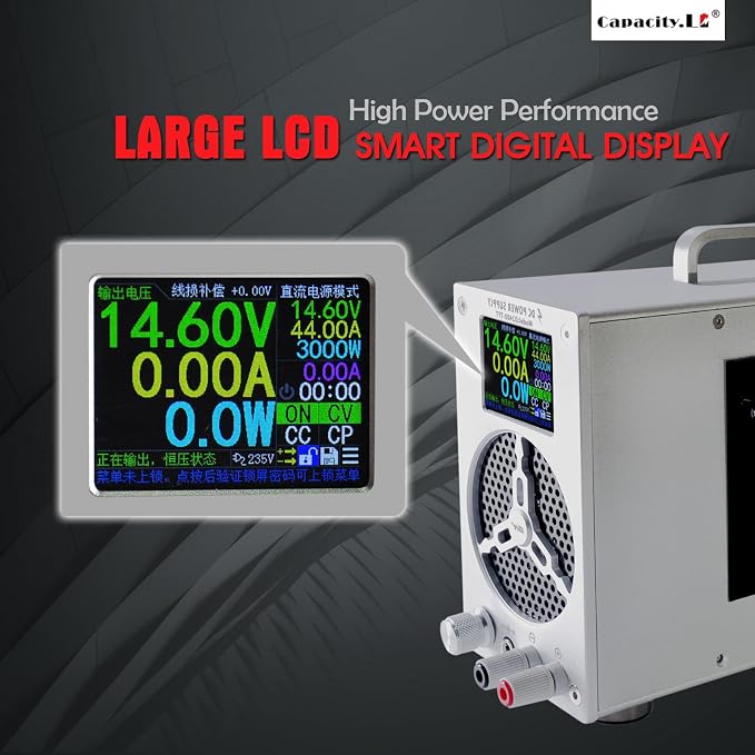High Power Battery Charger, 0-120V Upgraded Design LifePO4 Battery Charger - Image 6