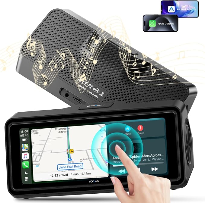 Portable Apple Carplay Screen for Car, Touch Screen by SmartWitnessontheRoad