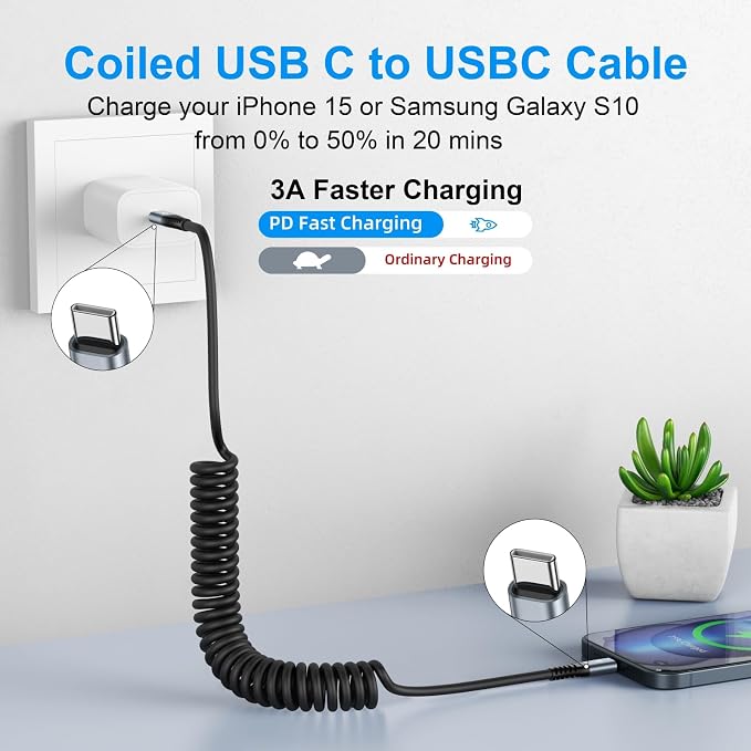 KIYODA 3FT & 6FT USB C to USB C Cable 2Pack - Image 2