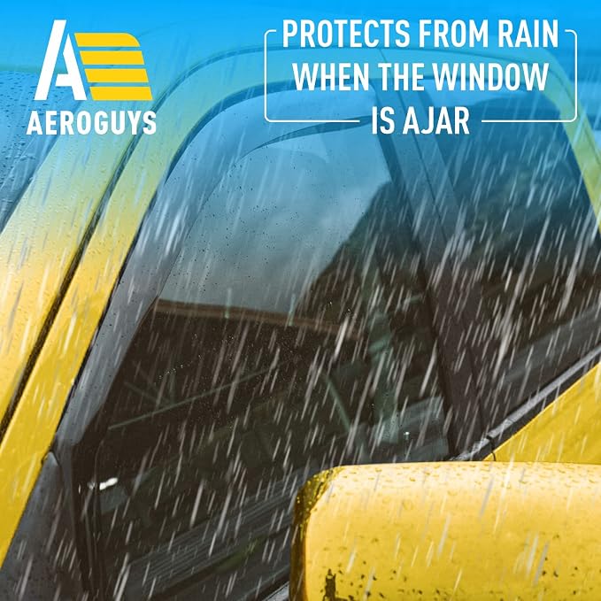 Extra Durable Window Deflectors in-Channel Window Visors Rain Guards Fit - Image 2