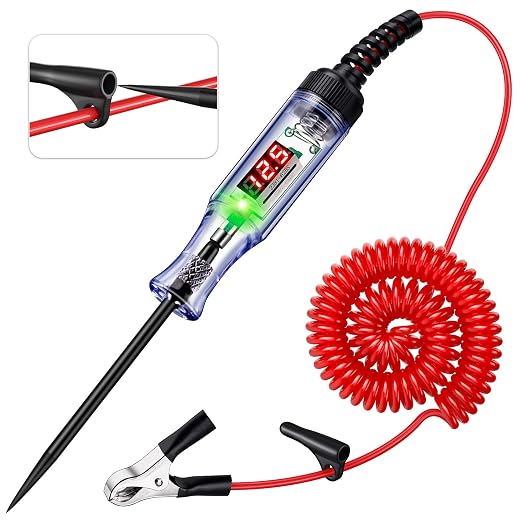 Automotive Test Light with 5-120V LED Digital Voltage Display, Circuit Tester by WINAMOO