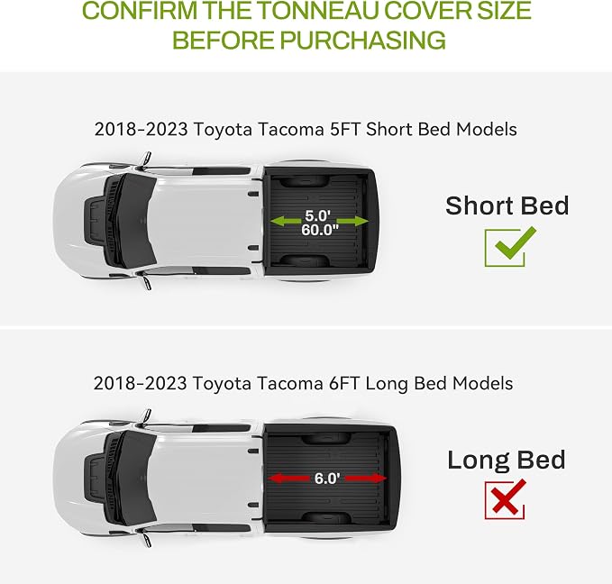 AUTOSAVER88 Floor Mats Fit for Toyota Tacoma Double Cab 2023-2018, Custom Fit - Image 2