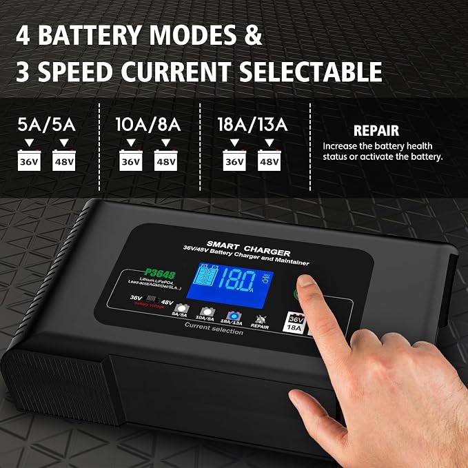 Golf cart Battery Charger, 36V 18A and 48V 13A Trickle Charger, 36 Volt Golf - Image 2