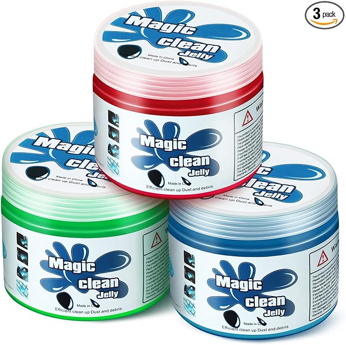 DNA MOTORING 3 Pack Car Cleaning Gels Auto Detailing Tools Cleaning Putty Car by DNAMOTORING-Tools