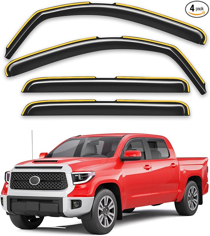 in-Channel Window Rain Guards Fit by Unknown