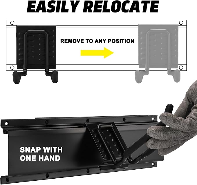 AIRTOON Garage Tool Organizer, 48 Inch Garage Organizer Wall Mounted Storage - Image 3