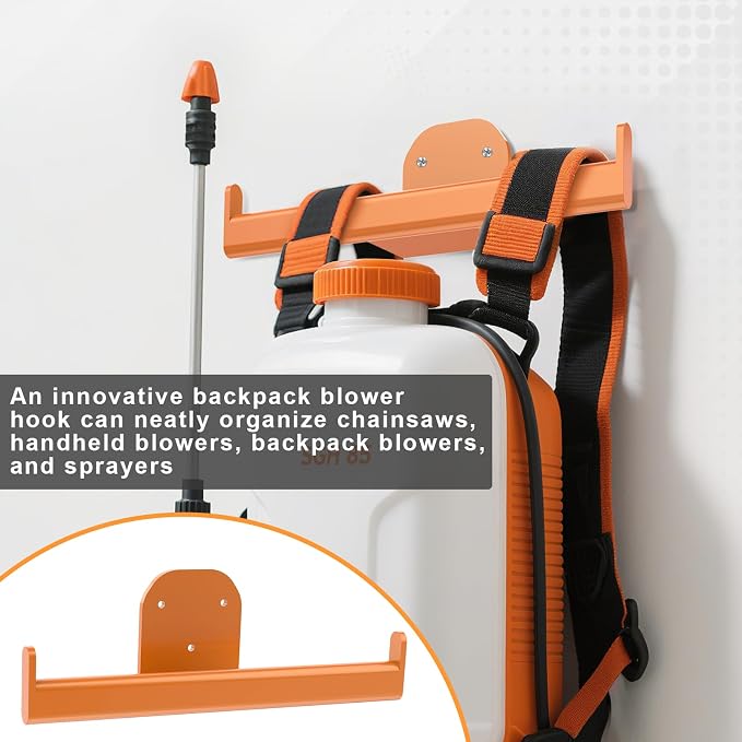 Backpack Leaf Blower Hanger, Backpack Sprayer Wall Mount, Lawn Care Accessories - Image 7