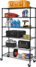 BestOffice NSF Wire Shelving Unit 6-Shelf Large Storage Shelves Heavy Duty by BestOffice
