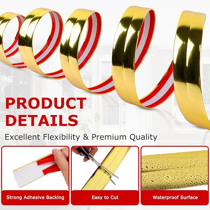 Flexible Wall Corner Protector Moulding Trim Peel and Stick Wall Corner Guards - Image 2