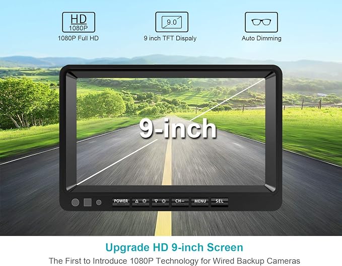 Fookoo Ⅱ HD Backup Camera System Kit, Sharp CCD Chip, 100% Not Wash Up - Image 4