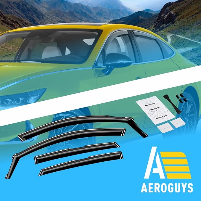 Extra Durable Window Deflectors in-Channel Window Visors Rain Guards Fit - Image 8