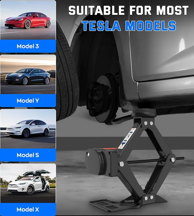 Electric Car Jack for Tesla Model Y Model 3/S/X, Portable 2 Ton 12V Electric - Image 4