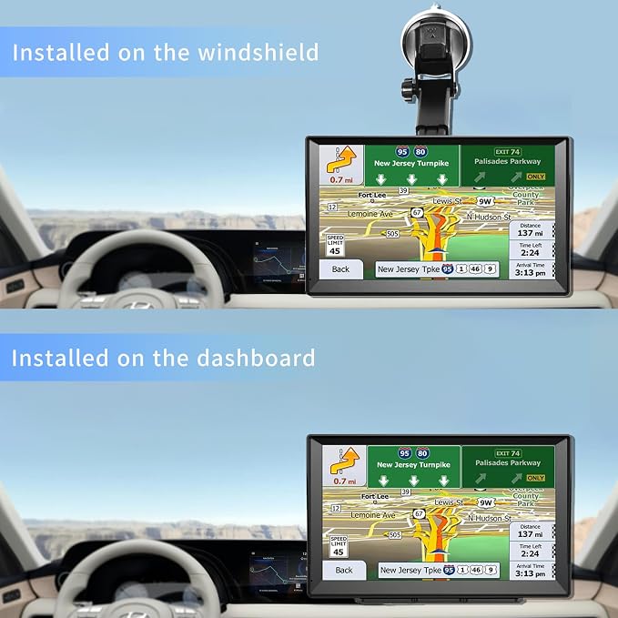 7-Inch GPS Navigator for Car Truck RV, 2025 Offline Maps - Image 4