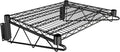 18" x 24" Black Epoxy Wire Wall Mount Shelf by Krollen+Industrial