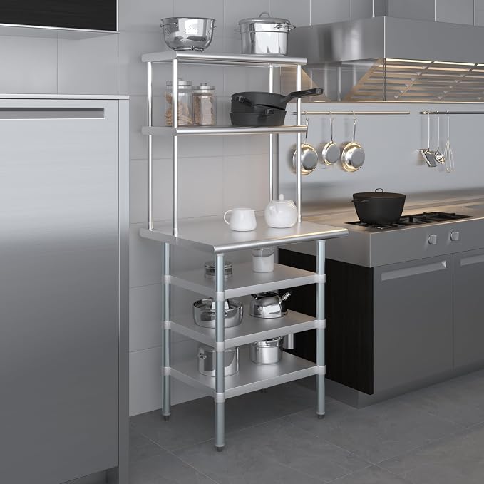 Amgood 24" x 30" Stainless Steel Work Table - Image 9