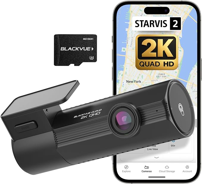 BlackVue Elite 8-1CH Dash Cam – 2K QHD Front Camera by BlackVue
