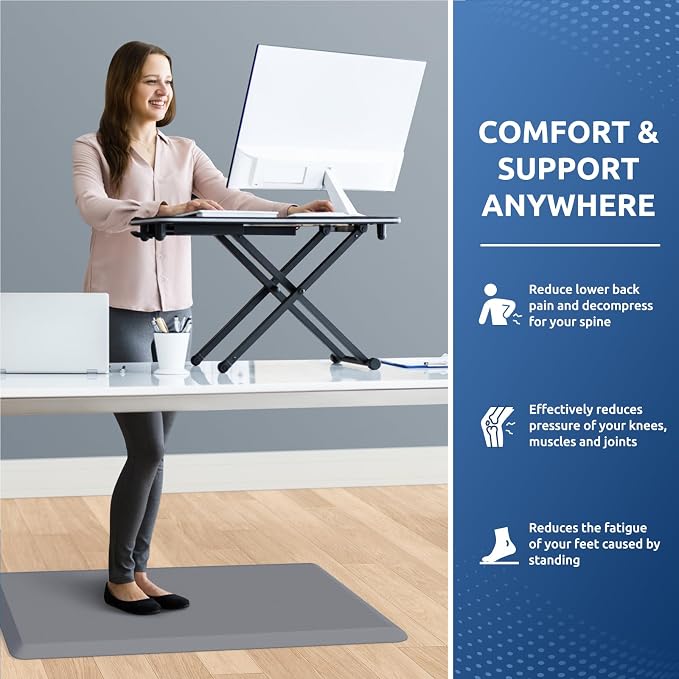 KitchenClouds Kitchen Mat Cushioned Anti Fatigue Rug 20"x32" Waterproof - Image 4