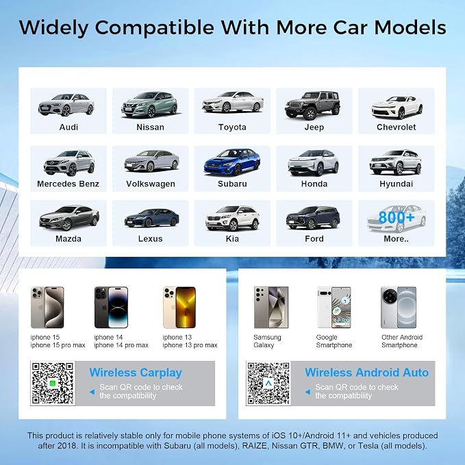 Wireless CarPlay Adapter for iPhone, for Apple CarPlay Wireless Adapter Android - Image 5