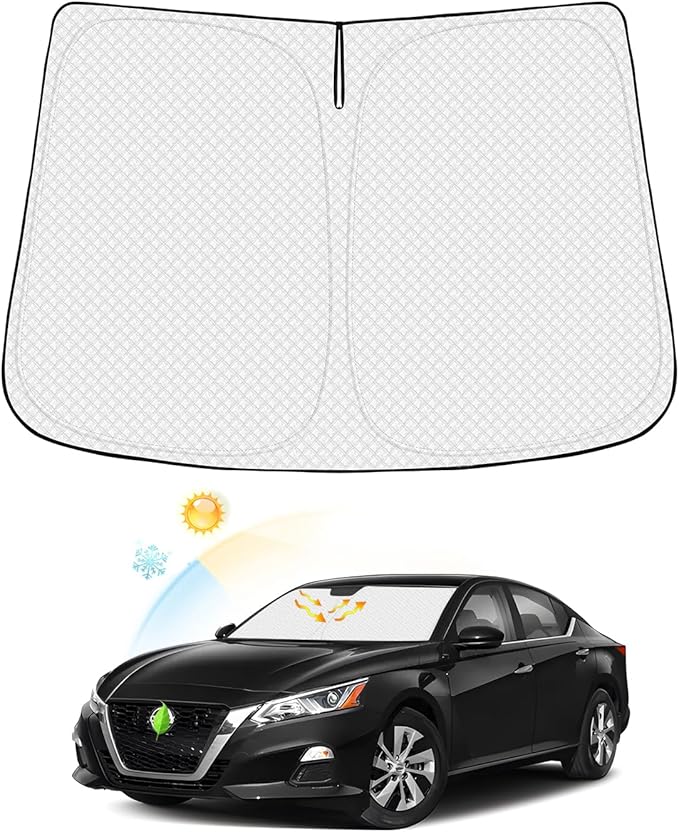Windshield Sun Shade for 2019-2025 2026 Nissan Altima Accessories Thicken by Canvcle