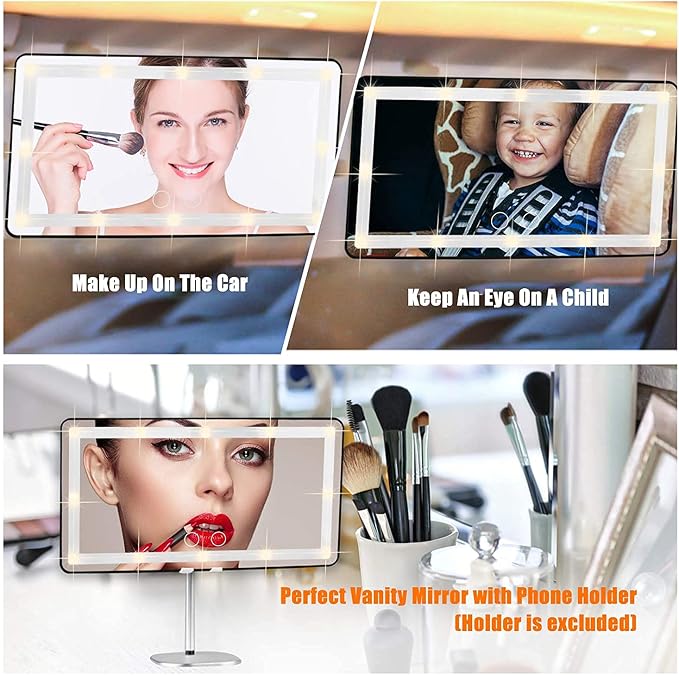 Car Sun Visor Vanity Mirror, Makeup Mirror - Image 3