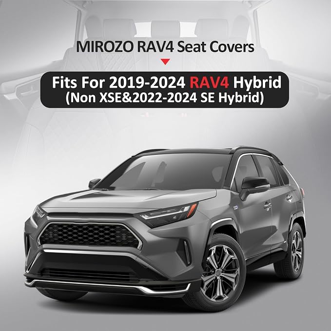 MIROZO Car Seat Covers for Toyota Rav4, Waterproof Rav4 Seat Covers Compatible - Image 7