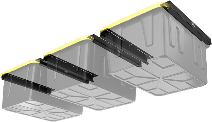 Koova Overhead Bin Rack for Three Bins | Overhead Garage Storage Rack to Mount by Koova