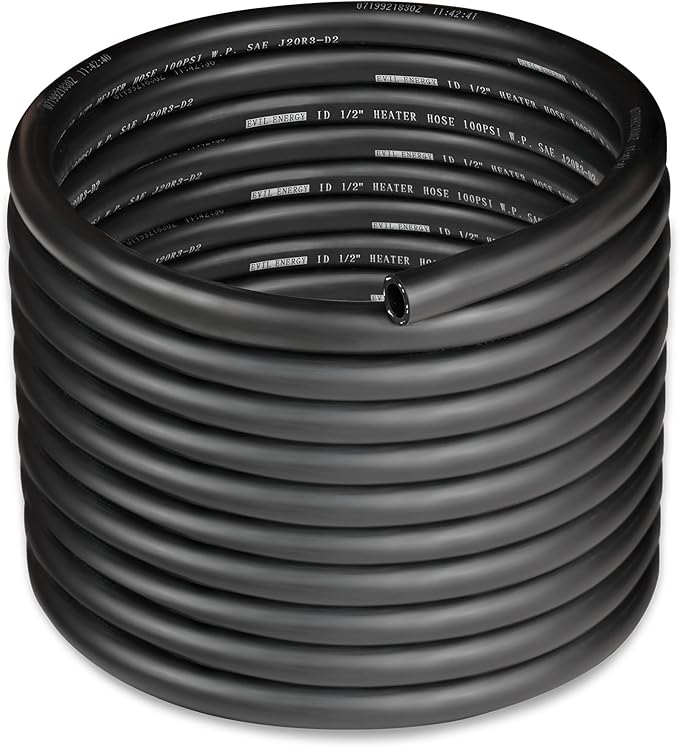 EVIL ENERGY 1/2" Heater Hose Coolant Radiator Straight 100PSI SAE 20R3 25FT by EVILENERGY