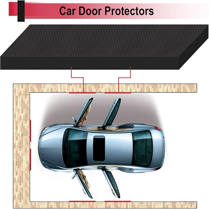 Garage Wall Protector for Car Doors, Garage Wall Bumper, Waterproof Garage - Image 3