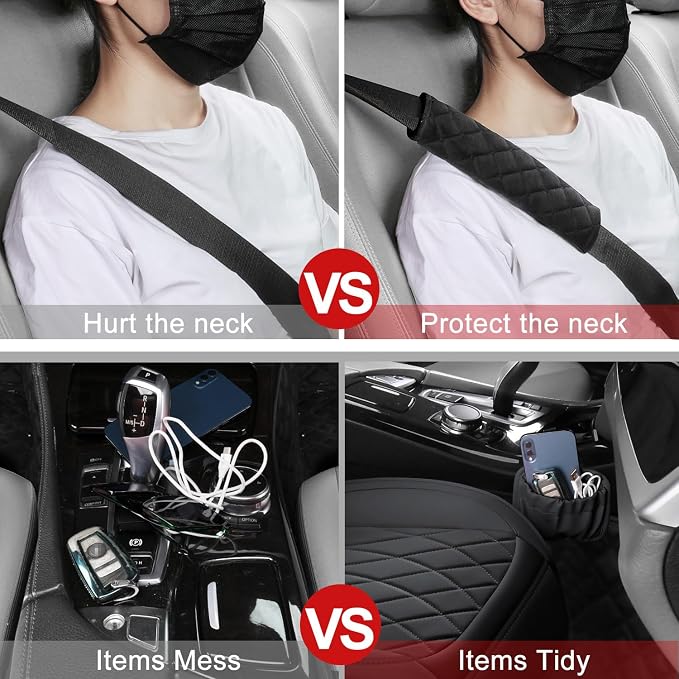 1 Pack Leather Front Car Seat Cover, Universal Sideless Car Seat Protector - Image 5