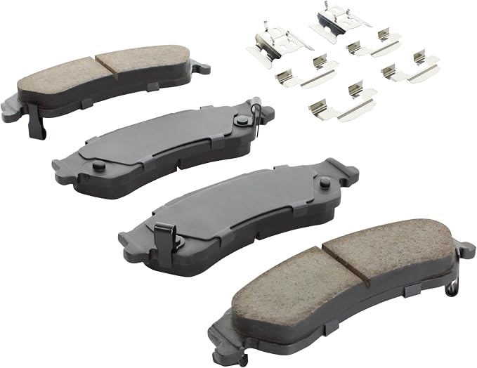 Premium Semi-Metallic Rear Brake Pads Compatible - Image 2